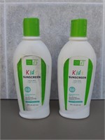 F1) (2) Kids Sunscreen Lotion, SPF 50, 8 oz, one