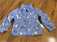 C10) Girls fleece Columbia jacket size 4T