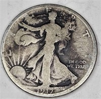 1917 s Better Date Walking Liberty Half Dollar