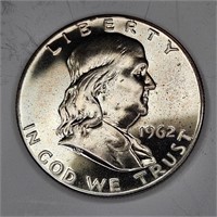 1962 GEM PROOF Franklin Half Dollar
