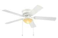 $50  Harbor Breeze 52-in White LED Ceiling Fan