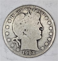 1902 s Barber Half Dollar