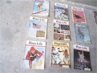 (E3) 9 issues of Boys Life.  1961. 1964. 1965