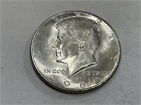 One SIngle Kennedy 1964 Half Dollar BU Grade