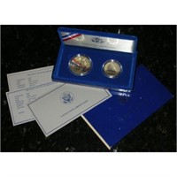 1986 Statue Of Liberty Proof Set (2 coin)