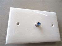 (E3) coax cable T V wall plate. it is new, I