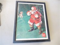 (E3) framed coke ad from 1961 LADIES' HOME