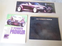 (E3) 3 Plymouth Prowler dealer brochures.  good