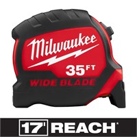 $37  35ft x 1-5/16in. Tape Measure, 17ft Reach