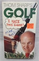 C12) Tom Sharps Golf I Hate This Game VHS Tape