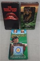 C12) 3 VHS Tapes Movies Rocky Horror Picture Show