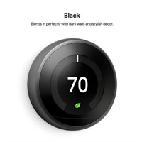$249  Google Nest Smart Thermostat - Black