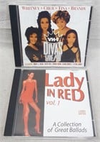 C12) 2 Music CDs VH1 Divas & Lady In Red