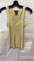 R4) WOMENS LARGE TANK TOP, SHIMMERY, TAKEOUT BRAND