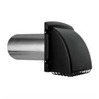 $19  4 in. Wide Mouth Black Vent Hood