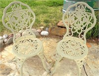 CAST IRON PATIO CHAIRS