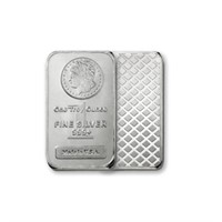 1 oz. Morgan Design Silver Bar-.999 pure