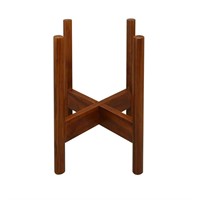 $19  16 in. H Antique Mahogany Wood Plant Stand