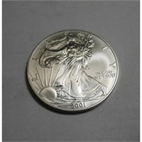 2001 US Silver Eagle CH BU Grade