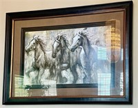 WILD HORSES FRAMED WALL ART