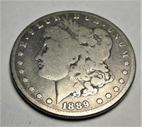 1889 Carson City Key Date Morgan Silver Dollar