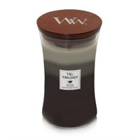 $22  Warm Woods Trilogy Jar Candle - WoodWick