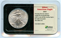 2001 U.S.  American Sliver Eagle Dollar - 1 oz