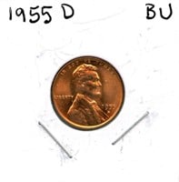 1955-D Lincoln BU Wheat Cent