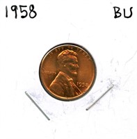 1958 Lincoln BU Wheat Cent