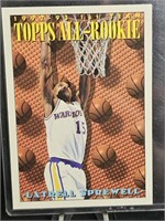 Latrell Sprewell Topps All-Rookie Team card and