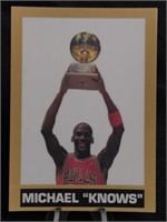 Michael Jordan Novelty  Card "Michael Knows"