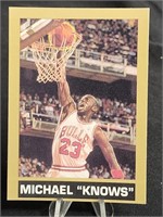 Michael Jordan Novelty  Card "Michael Knows"
