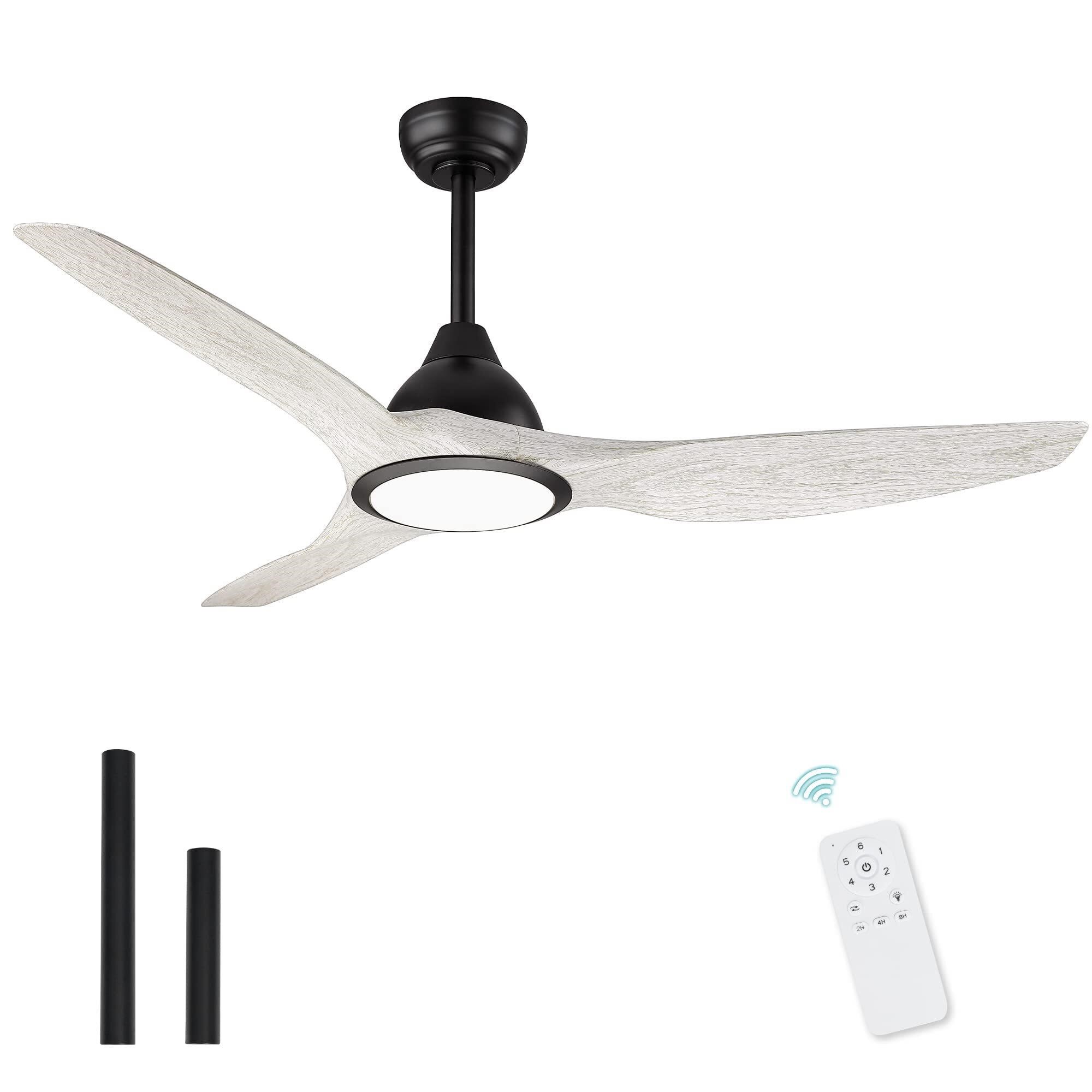 Melkelen 52 Inch Ceiling Fan, Modern Ceiling Fans