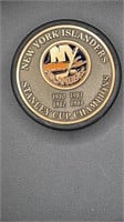 NEW YORK ISLANDERS STANLEY CUP CHAMPIONS PUCK 1980