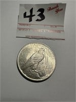 1924 - Silver Peace $1 Dollar Coin