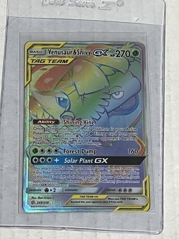 Venusaur & Snivy GX 249/236 Cosmic Eclipse