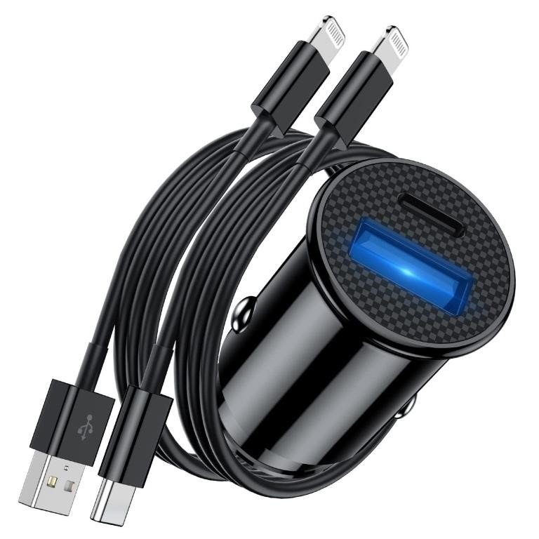 Fast Car Charger with Cable,[Apple MFi...