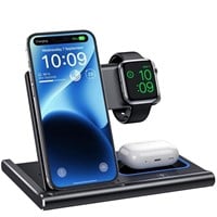 Wireless Charging Station, 3 in 1 Charging...