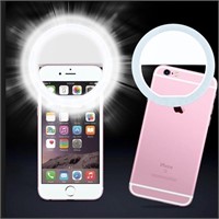 Selfie Ring Light Rechargeable Portable Clip-on...