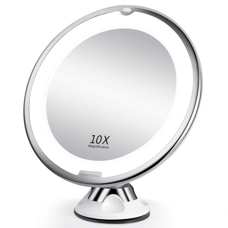 BEAUTURAL 10X Magnifying Makeup Mirror with...