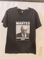 MENS T-SHIRT WANTED FOR PRESDENT 2024 L