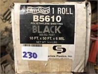 Roll of Black Visqueen (10'x50')
