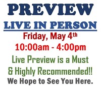 PREVIEW LIVE IN PERSON - Friday, May 4th