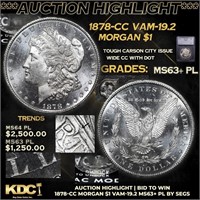***Auction Highlight*** 1878-cc Morgan Dollar VAM-