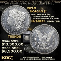 ***Auction Highlight*** 1921-d Morgan Dollar 1 Gra