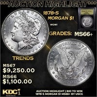 ***Auction Highlight*** 1878-s Morgan Dollar 1 Gra