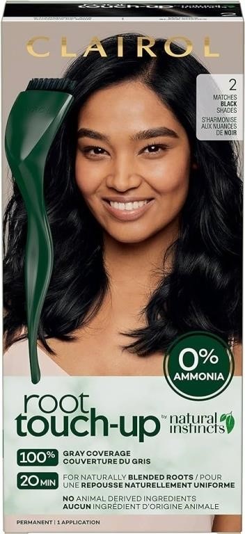 Clairol 2 Black Root Touch Up Permanent Hair Color
