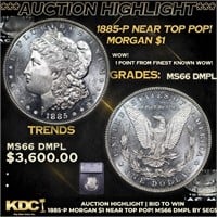 ***Auction Highlight*** 1885-p Morgan Dollar Near