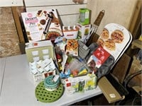 LARGE LOT OF MOSTLY NEW KITCHEN AND COOKING ITEMS
