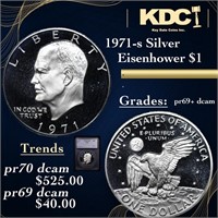 Proof 1971-s Silver Eisenhower Dollar 1 Graded pr6